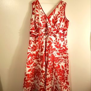 Amanda Lane Red Floral Dress